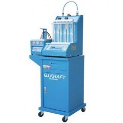 Установка для диагностики и чистки форсунок (6 форсунок, тележка, ультразвуковая ванна с таймером) G.I. KRAFT GI19113 Установка для диагностики и чистки форсунок (6 форсунок, тележка, ультразвуковая ванна с таймером) G.I. KRAFT GI19113