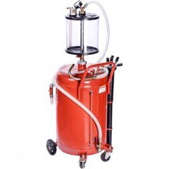 Установка для вакуумної відкачки масла з мірною колбою 80л G.I. KRAFT B8010KV