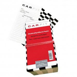 Тест-пластины картонные в упаковке (250шт) C.A.R.FIT 7-750-0250