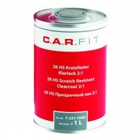 Стійкий до подряпин прозорий акриловий лак (1л) C.A.R.FIT 7-221-1000 + затверджувач 0,5л комплект