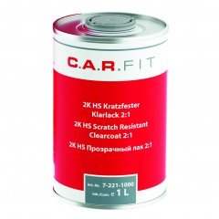Стойкий к царапинам прозрачный акриловый лак (1л) C.A.R.FIT 7-221-1000 + отвердитель 0,5л комплект