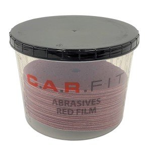 Абразивні диски на пластиковій основі Red Film P60/80 (50шт) C.A.R.FIT 6-500-0060-80